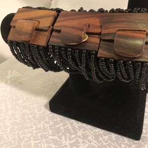 New. Handmade Beaded Bracelets - black